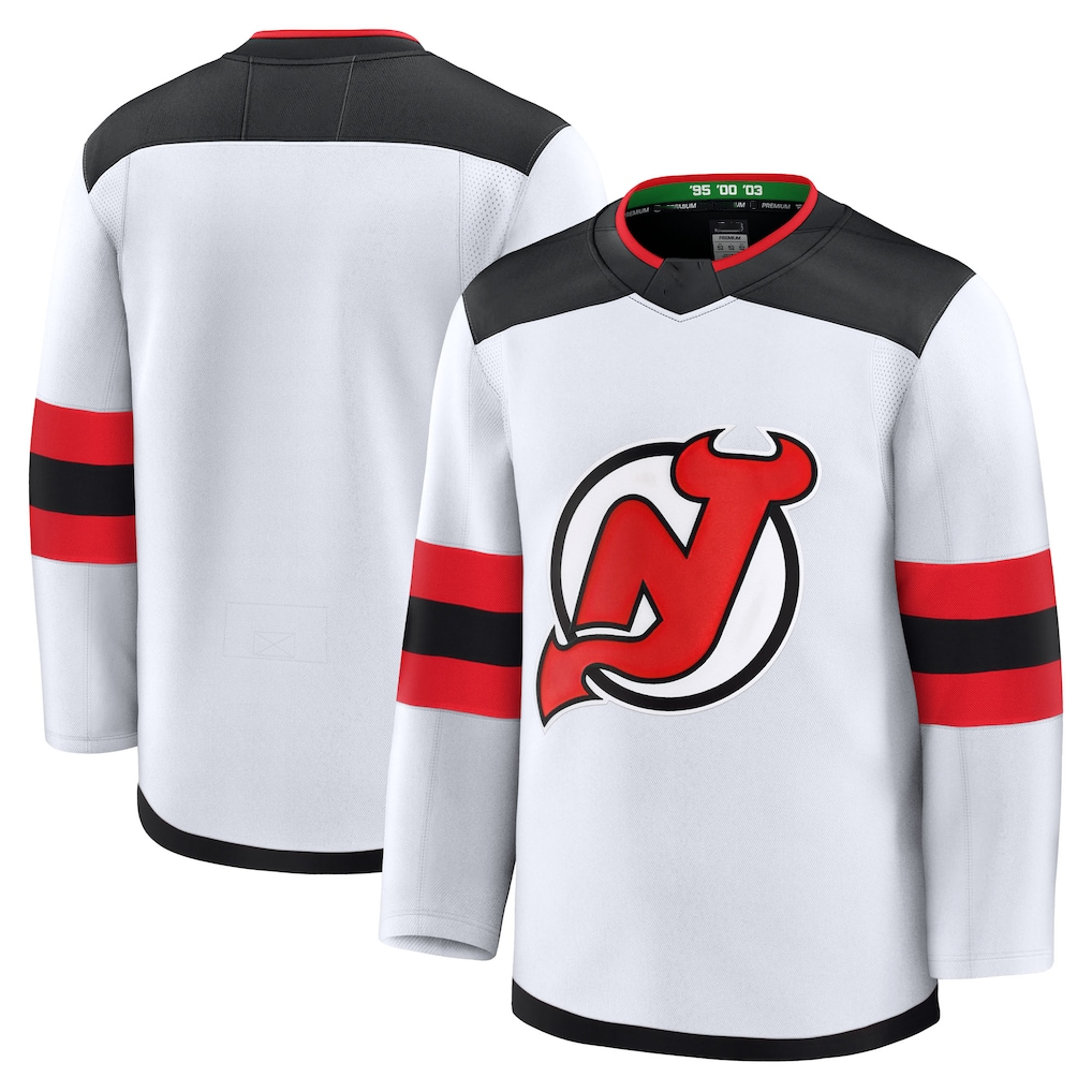 Tocy N.Jersey Devils White Away Premium Jerseys