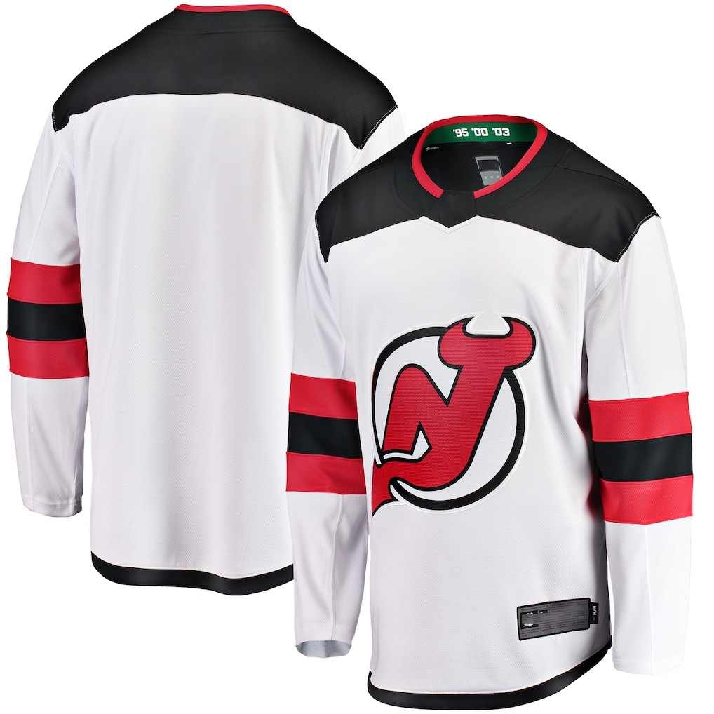 Tocy N.Jersey Devils White Breakaway Away Jerseys