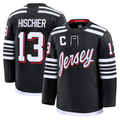 Tocy N.Jersey Devils #13 Nico Hischier Black Alternate Premium Jerseys