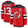 Tocy N.Jersey Devils #13 Nico Hischier Red Home Premium Jerseys
