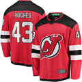 Tocy N.Jersey Devils #43 Luke Hughes Red Home Breakaway Player Jerseys