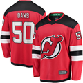 Tocy N.Jersey Devils #50 Nico Daws Red Home Breakaway Player Jerseys