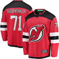 Tocy N.Jersey Devils #71 Jonas Siegenthaler Red Home Breakaway Player Jerseys