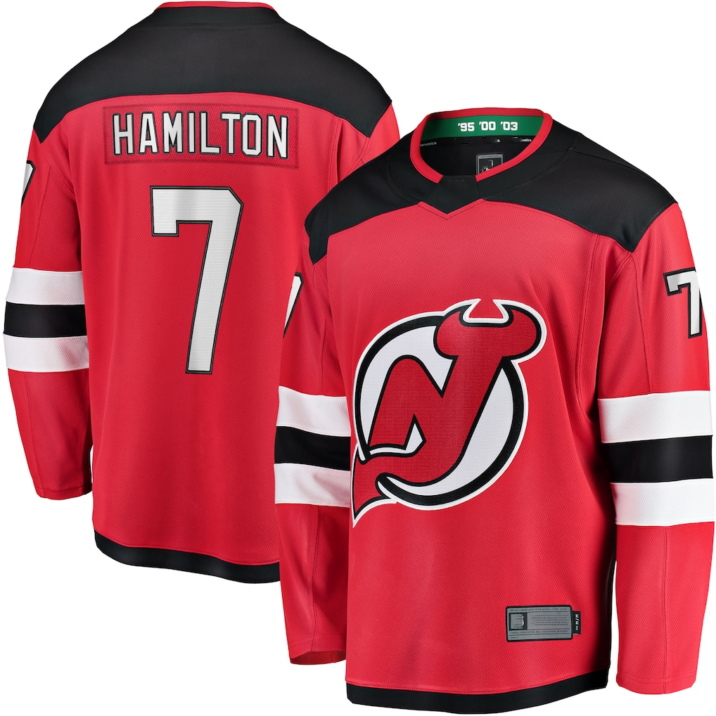 Tocy N.Jersey Devils #7 Dougie Hamilton Red Breakaway Player Jerseys