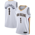 tocy NO.Pelicans #1 Zion Williamson White 2019-2020 Swingman Stitched Jerseys- Association Edition