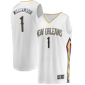 tocy NO.Pelicans #1 Zion Williamson White Replica Fast Break Stitched Jerseys- Association Edition