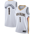 tocy NO.Pelicans #1 Zion Williamson White Swingman Stitched Jerseys- Association Edition