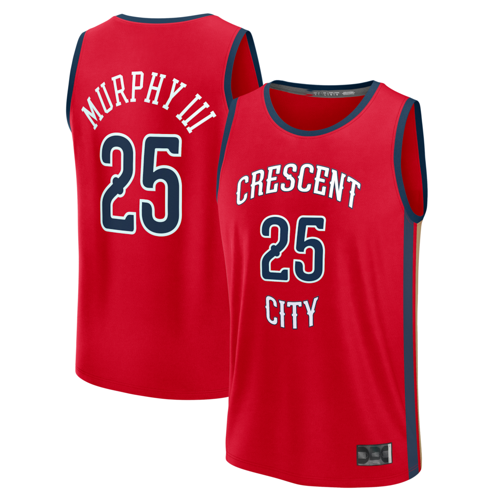 tocy NO.Pelicans #25 Trey Murphy III Red Fast Break Replica Player Stitched Jerseys- Statement Edition