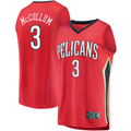 tocy NO.Pelicans #3 C.J. McCollum Red Fast Break Replica Player Stitched Jerseys- Statement Edition