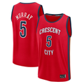 tocy NO.Pelicans #5 Dejounte Murray Red Fast Break Replica Player Stitched Jerseys- Statement Edition