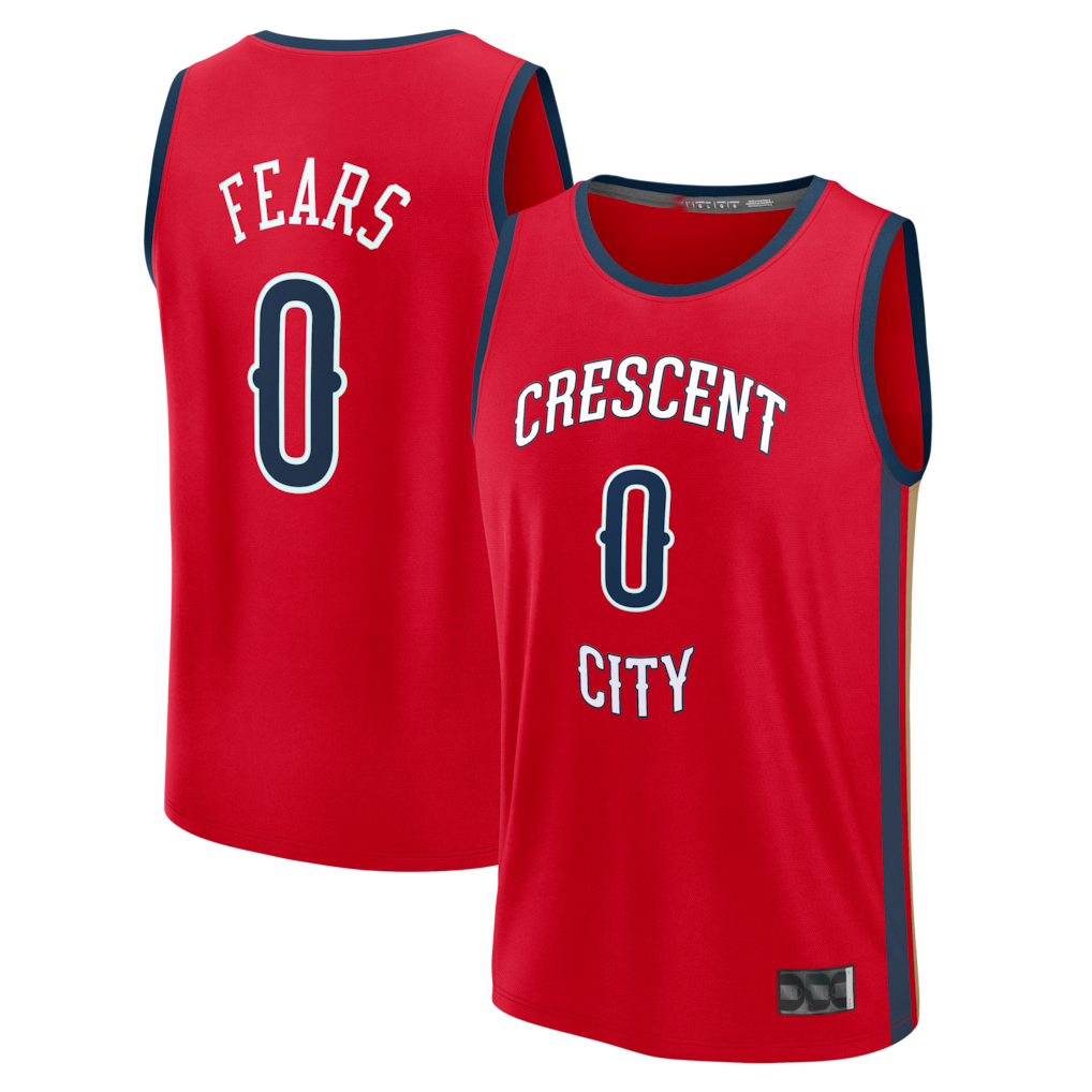 tocy NO.Pelicans #0 Jeremiah Fears Red Fast Break Replica Player Stitched Jerseys- Statement Edition