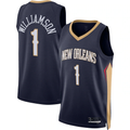 tocy NO.Pelicans #1 Zion Williamson Navy Swingman Stitched Jerseys- Icon Edition