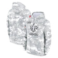 Tocy NO.Saints Arctic Camo Salute to Service Pullover Hoodies Limited Game Blank Player Stitched Jerseys