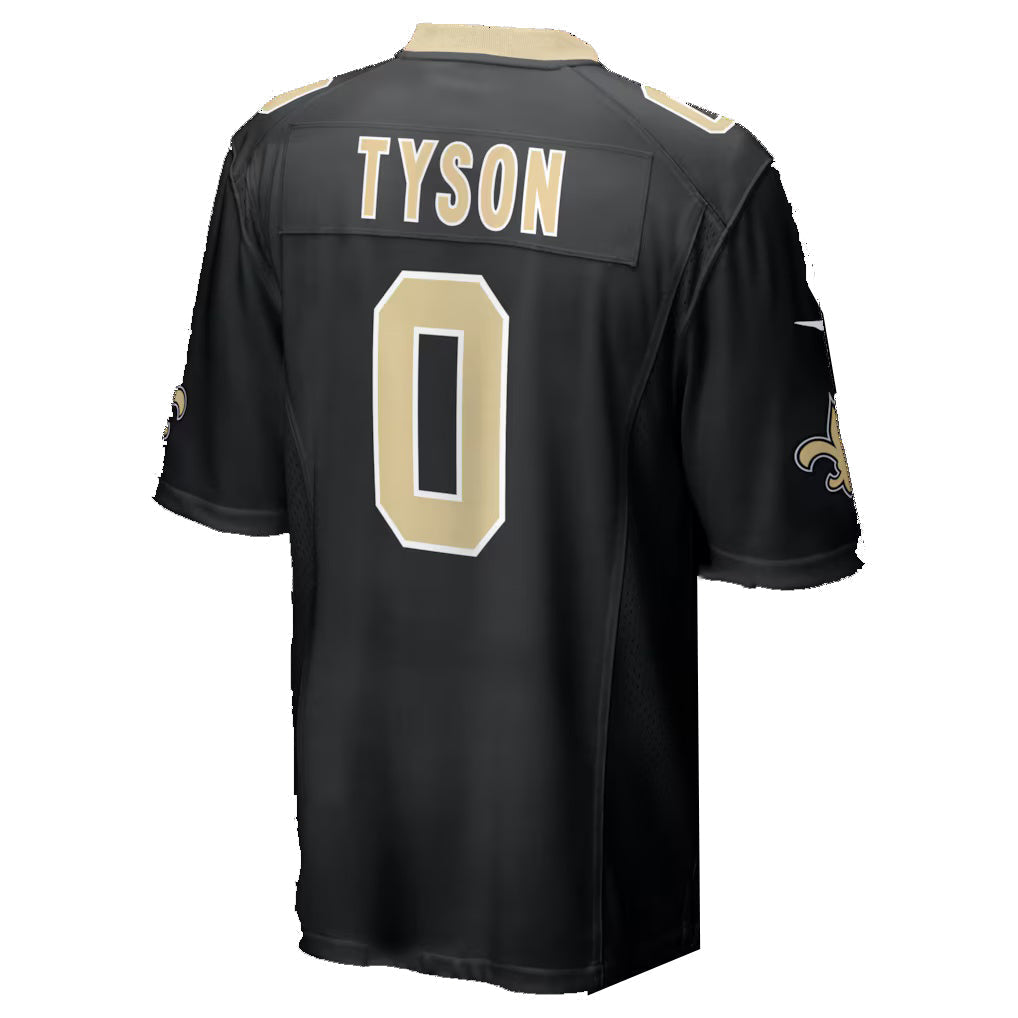 tocy NO.Saints #0 Jordyn Tyson Black 2026 Draft First Round Pick No. 8 Team Game Stitched Jerseys