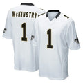 Tocy NO.Saints #1 Kool-Aid McKinstry Player White Home Game Stitched Jerseys