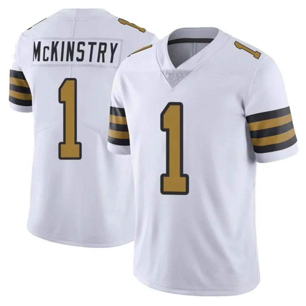 Tocy NO.Saints #1 Kool-Aid McKinstry Player White Limited Color Rush Home Game Stitched Jerseys