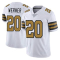 Tocy NO.Saints #20 Pete Werner Player White Limited Color Rush Home Game Stitched Jerseys