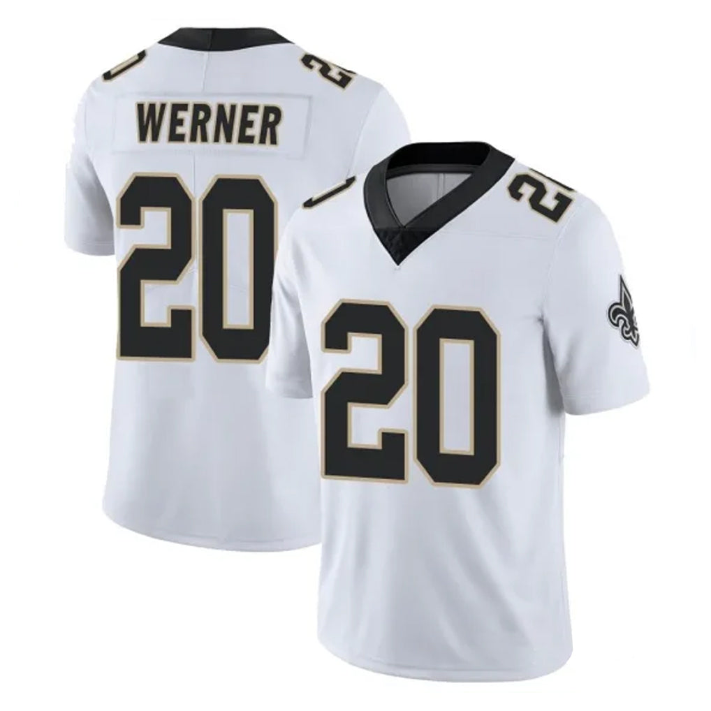 Tocy NO.Saints #20 Pete Werner Player White Limited Vapor Untouchable Home Game Stitched Jerseys