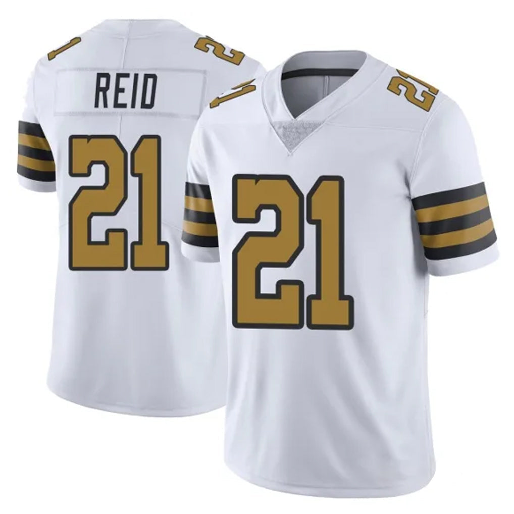 Tocy NO.Saints #21 Justin Reid Player White Limited Color Rush Home Game Stitched Jerseys