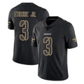Tocy NO.Saints #3 Travis Etienne Jr. Player Black Impact Limited Home Game Stitched Jerseys