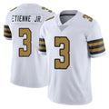Tocy NO.Saints #3 Travis Etienne Jr. Player White Limited Color Rush Home Game Stitched Jerseys