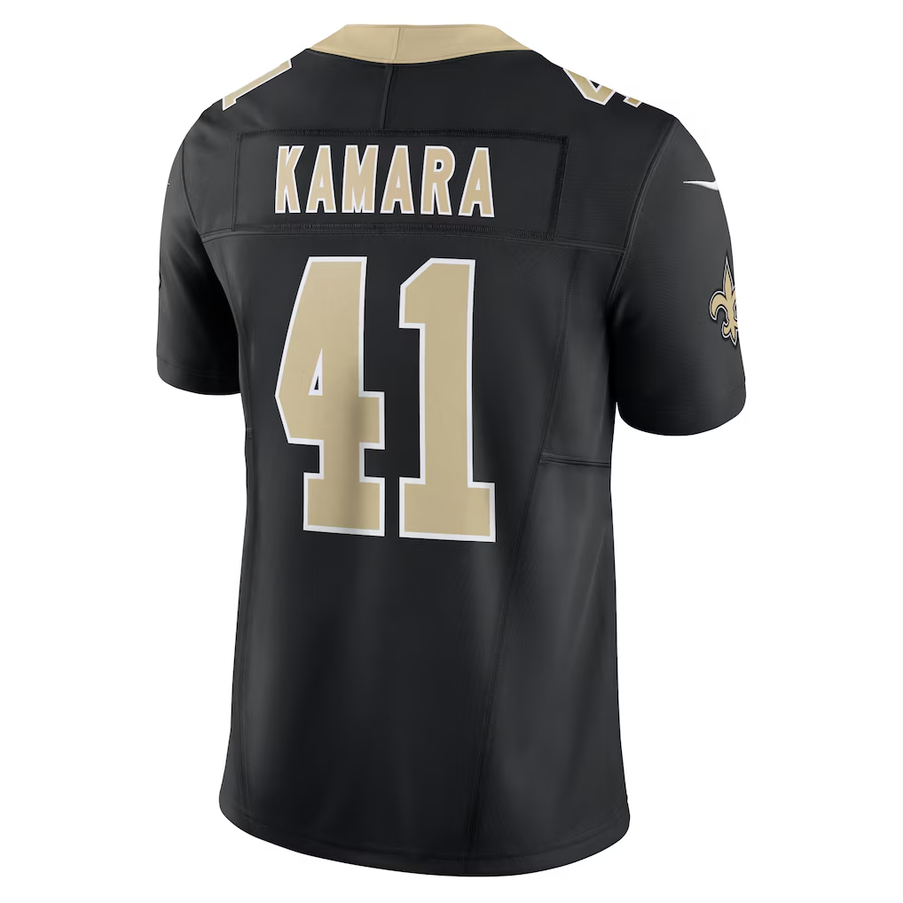 tocy NO.Saints #41 Alvin Kamara Black Vapor F.U.S.E. Limited Stitched Jerseys