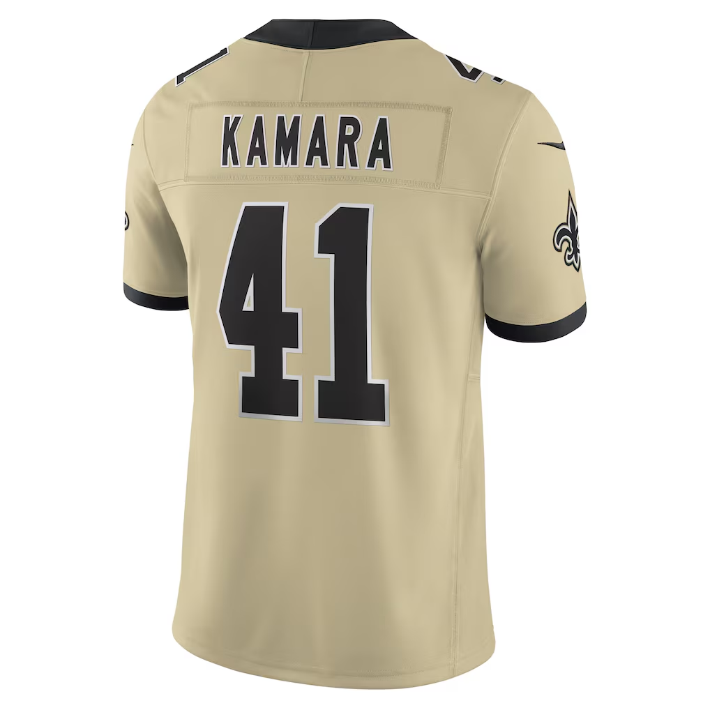 tocy NO.Saints #41 Alvin Kamara Gold Alternate Gameday Golds Alternate Vapor F.U.S.E. Limited Stitched Jerseys