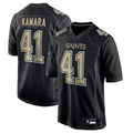tocy NO.Saints #41 Alvin Kamara Player Carbon Black Fashion Game Stitched Jerseys