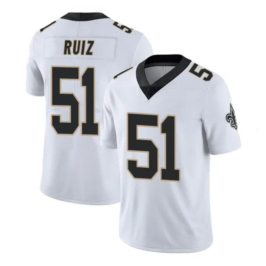Tocy NO.Saints #51 Cesar Ruiz Player White Limited Vapor Untouchable Home Game Stitched Jerseys
