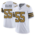 Tocy NO.Saints #55 Kaden Elliss Player White Limited Color Rush Home Game Stitched Jerseys