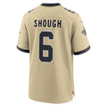 tocy NO.Saints #6 Tyler Shough Gold Alternate Game Player Stitched Jerseys