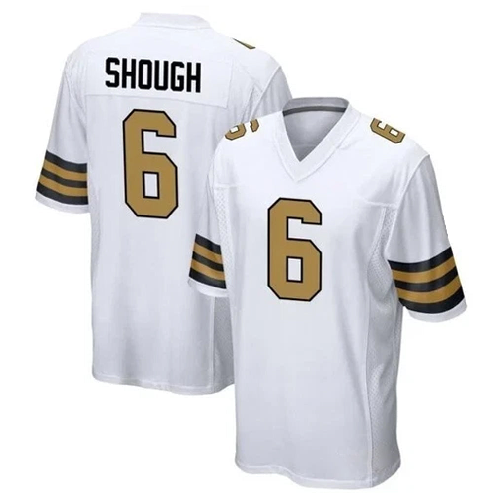 Tocy NO.Saints #6 Tyler Shough Player White Alternate Home Game Stitched Jerseys