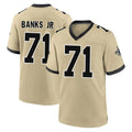 Tocy NO.Saints #71 Kelvin Banks Jr. Player Gold Home Game Stitched Jerseys