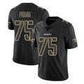 Tocy NO.Saints #75 Taliese Fuaga Player Black Impact Limited Home Game Stitched Jerseys