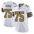 Tocy NO.Saints #75 Taliese Fuaga Player White Limited Color Rush Home Game Stitched Jerseys