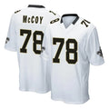 Tocy NO.Saints #78 Erik McCoy Player White Home Game Stitched Jerseys