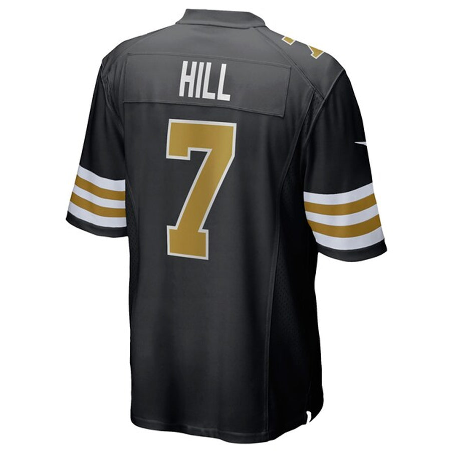 tocy NO.Saints #7 Taysom Hill Player Black Alternate Game Stitched Jerseys