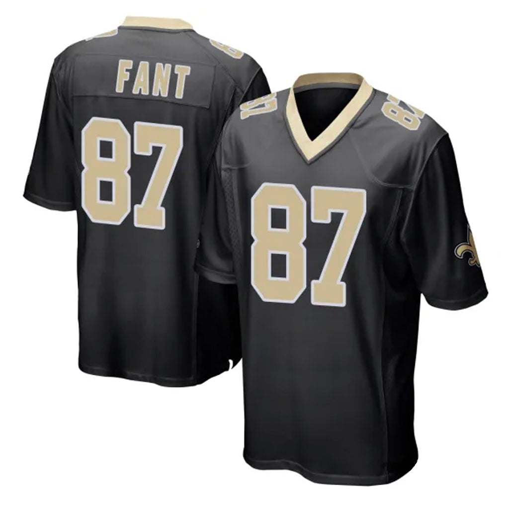 Tocy NO.Saints #87 Noah Fant Player Black Home Game Stitched Jerseys