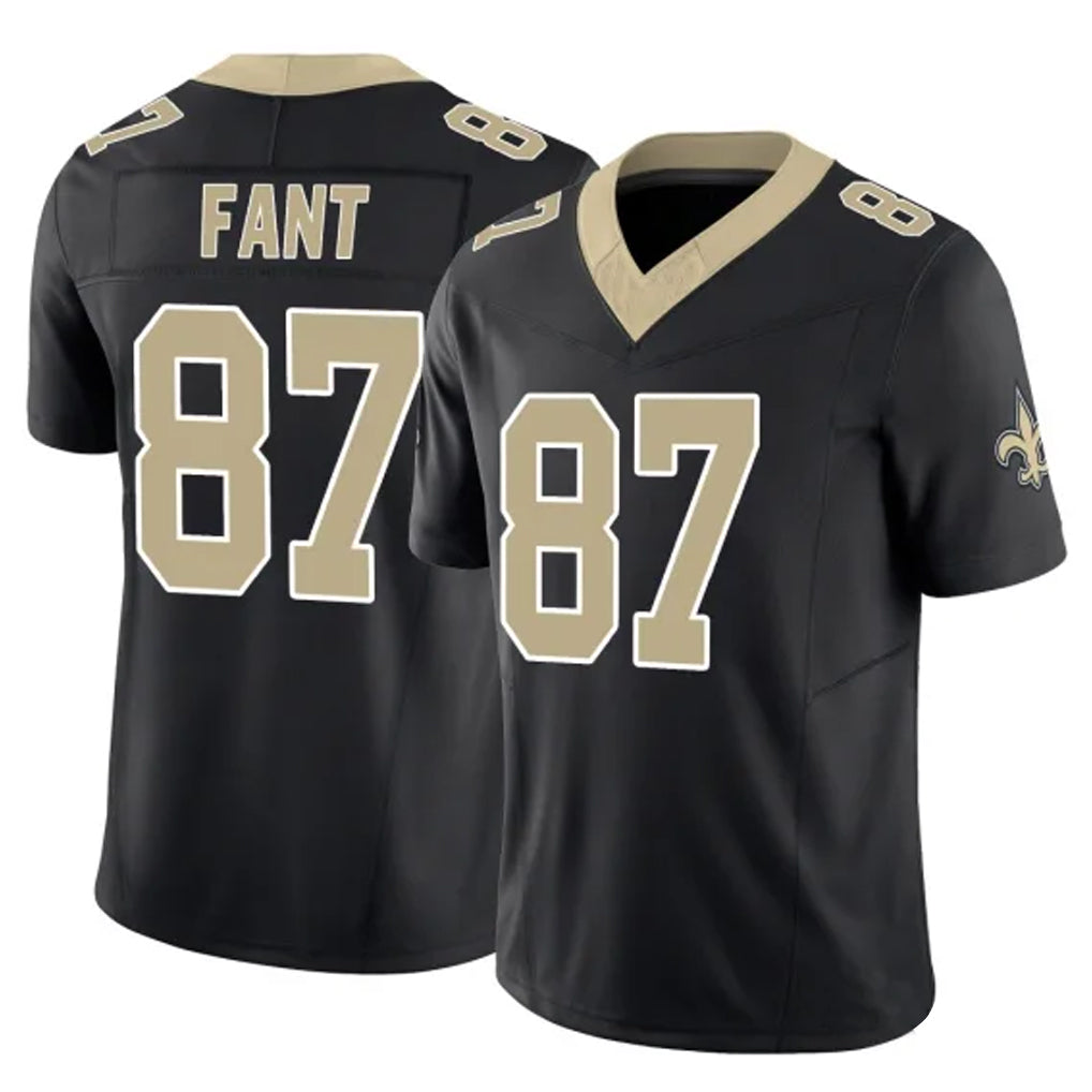Tocy NO.Saints #87 Noah Fant Player Black Limited Vapor F.U.S.E. Home Game Stitched Jerseys