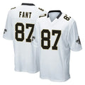 Tocy NO.Saints #87 Noah Fant Player White Home Game Stitched Jerseys