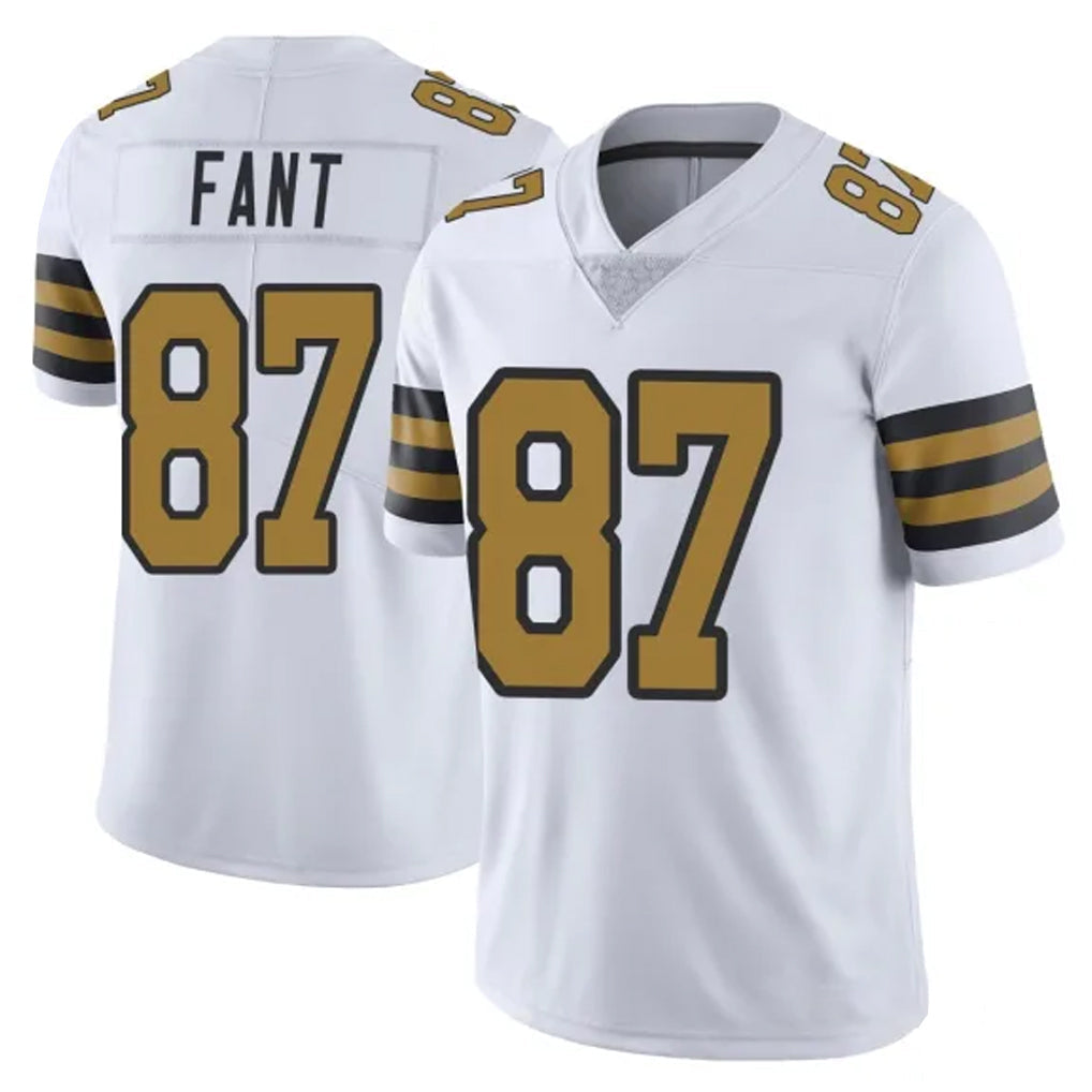 Tocy NO.Saints #87 Noah Fant Player White Limited Color Rush Home Game Stitched Jerseys