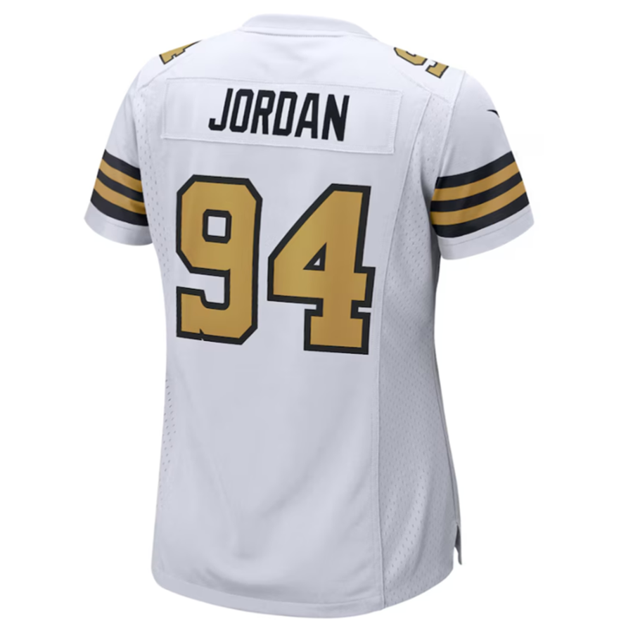 tocy NO.Saints #94 Cameron Jordan White Elite Player Stitched American Stitched Jersey