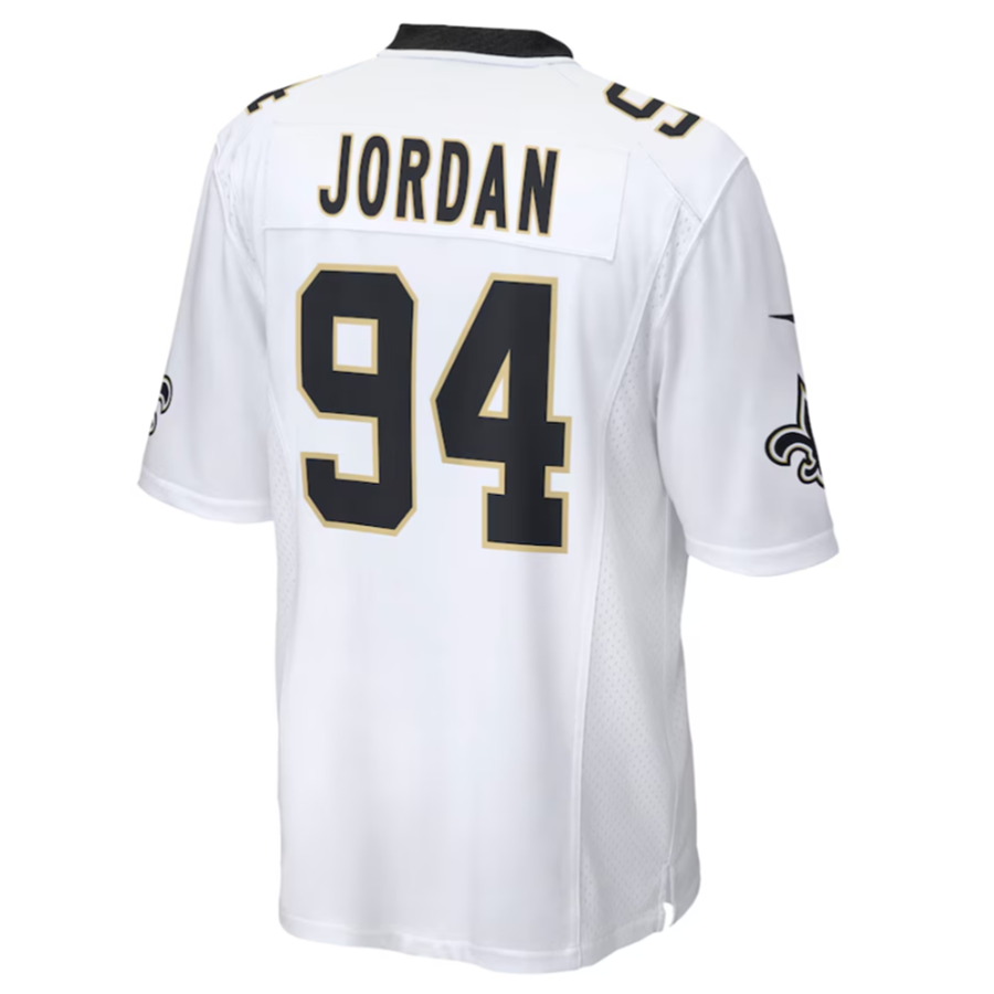 tocy NO.Saints #94 Cameron Jordan White Game Stitched American Stitched Jerseys