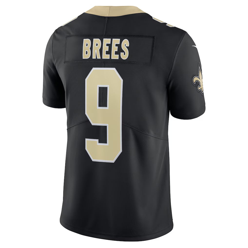 tocy NO.Saints #9 Drew Brees Captain Vapor Limited Stitched Jerseys