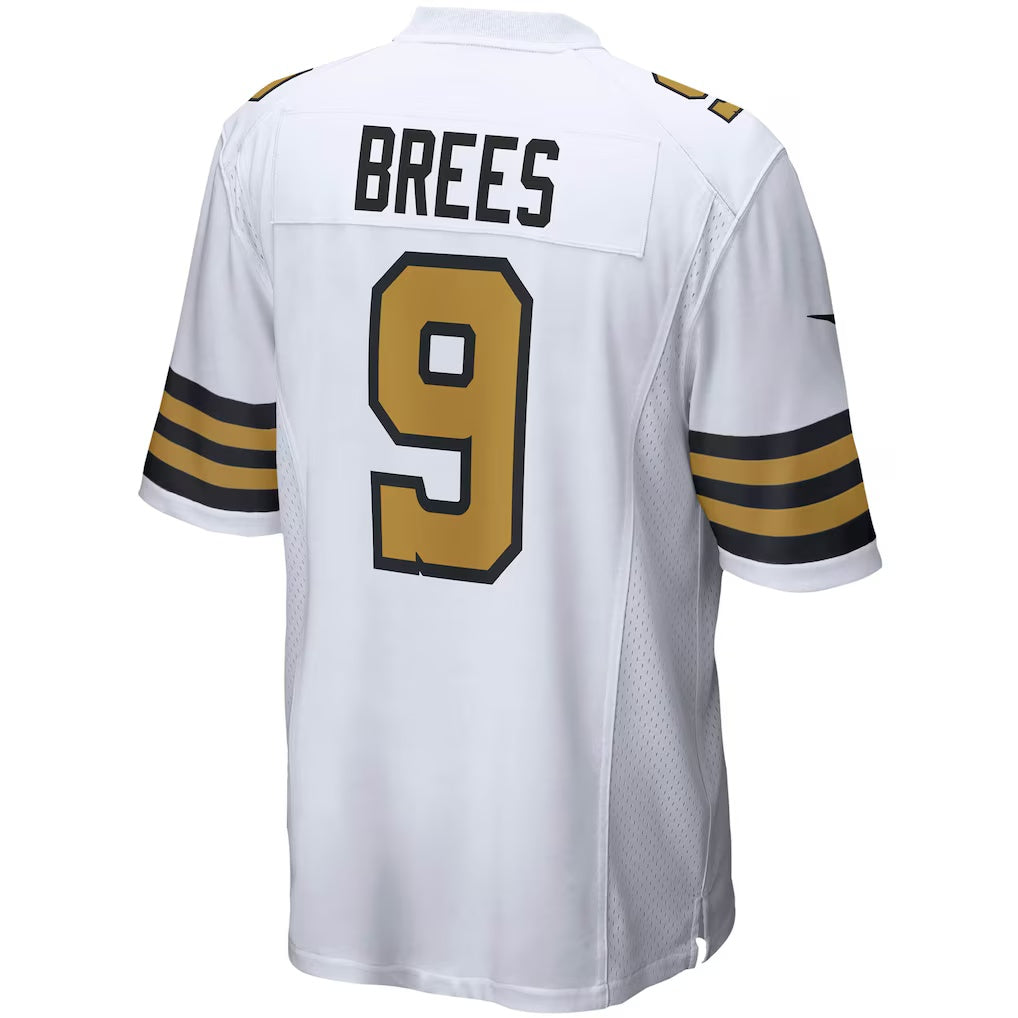 tocy NO.Saints #9 Drew Brees White Alternate Game Stitched Jerseys