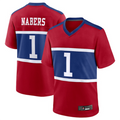 tocy NY.Giants Century #1 Malik Nabers Player Red Alternate Game Stitched Jerseys