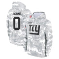 tocy NY.Giants #0 Brian Burns Player Arctic Camo Salute to Service Hoodies Stitched Jerseys