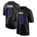 Tocy NY.Giants #0 Brian Burns Player Carbon Fashion Limited Home Game Stitched Jerseys
