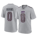 Tocy NY.Giants #0 Brian Burns Player Gray Atmosphere Fashion Limited Game Stitched Jerseys