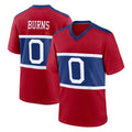 Tocy NY.Giants #0 Brian Burns Player Red Century Home Game Stitched Jerseys